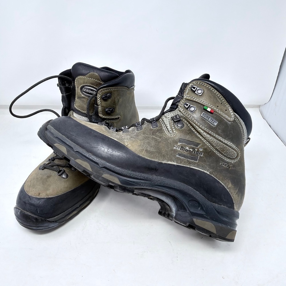 Zamberlan GTX Leather Hiking Boots Waterproof Vibram Made in Italy Mens Size 9.5